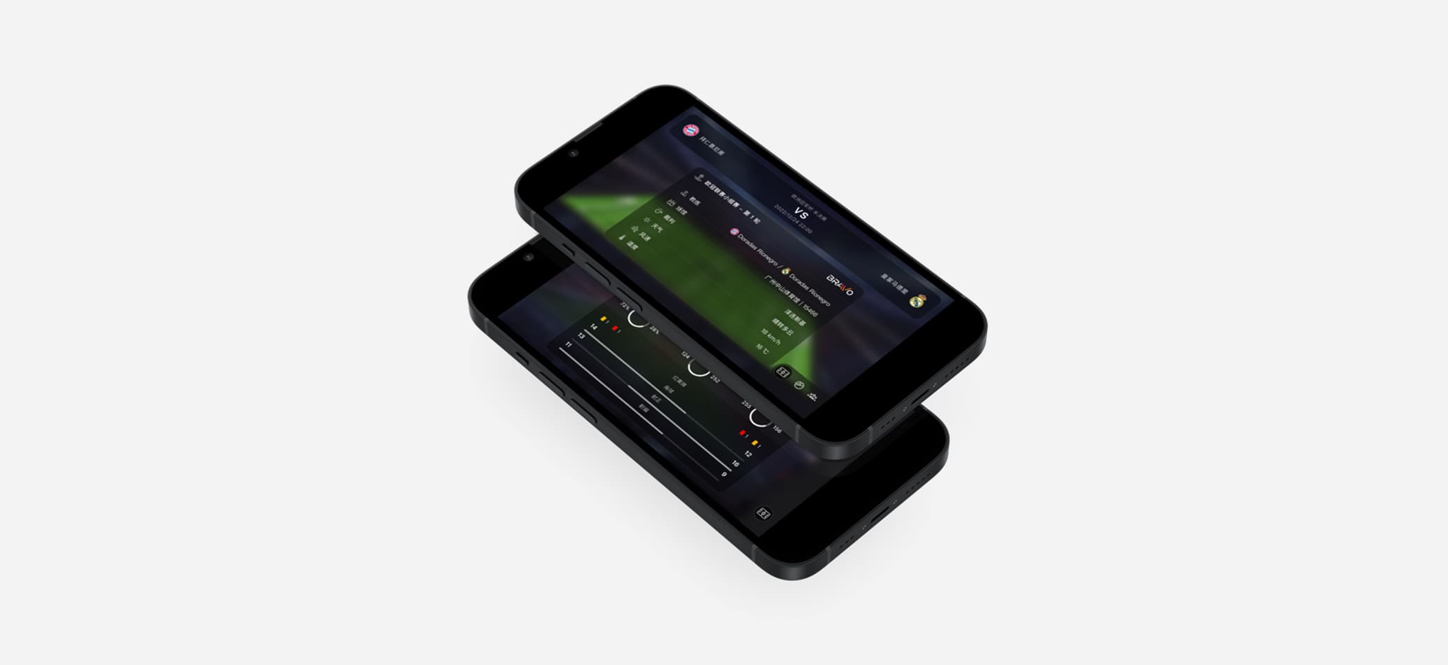 Live match statistics display