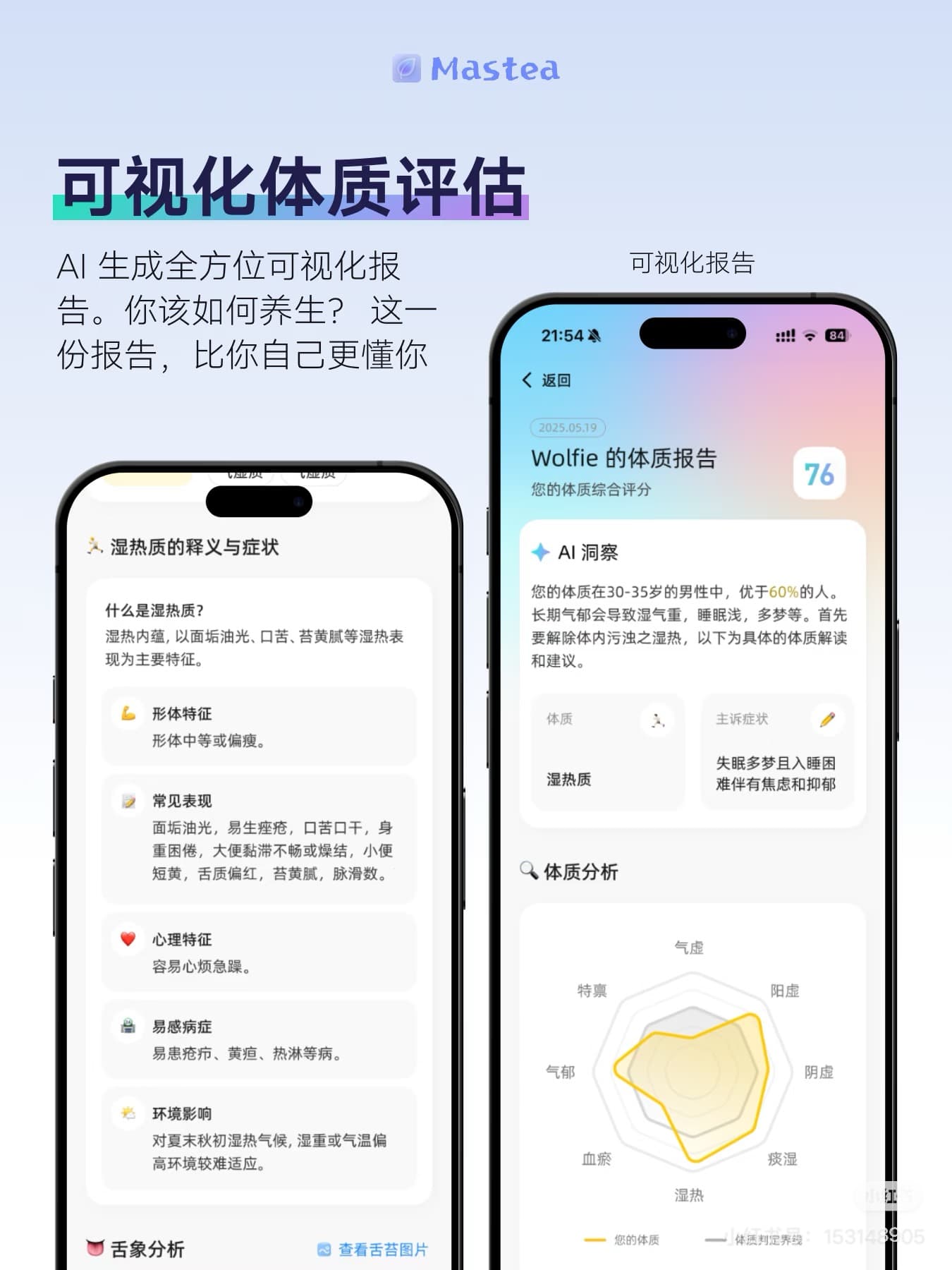 Visual constitution assessment